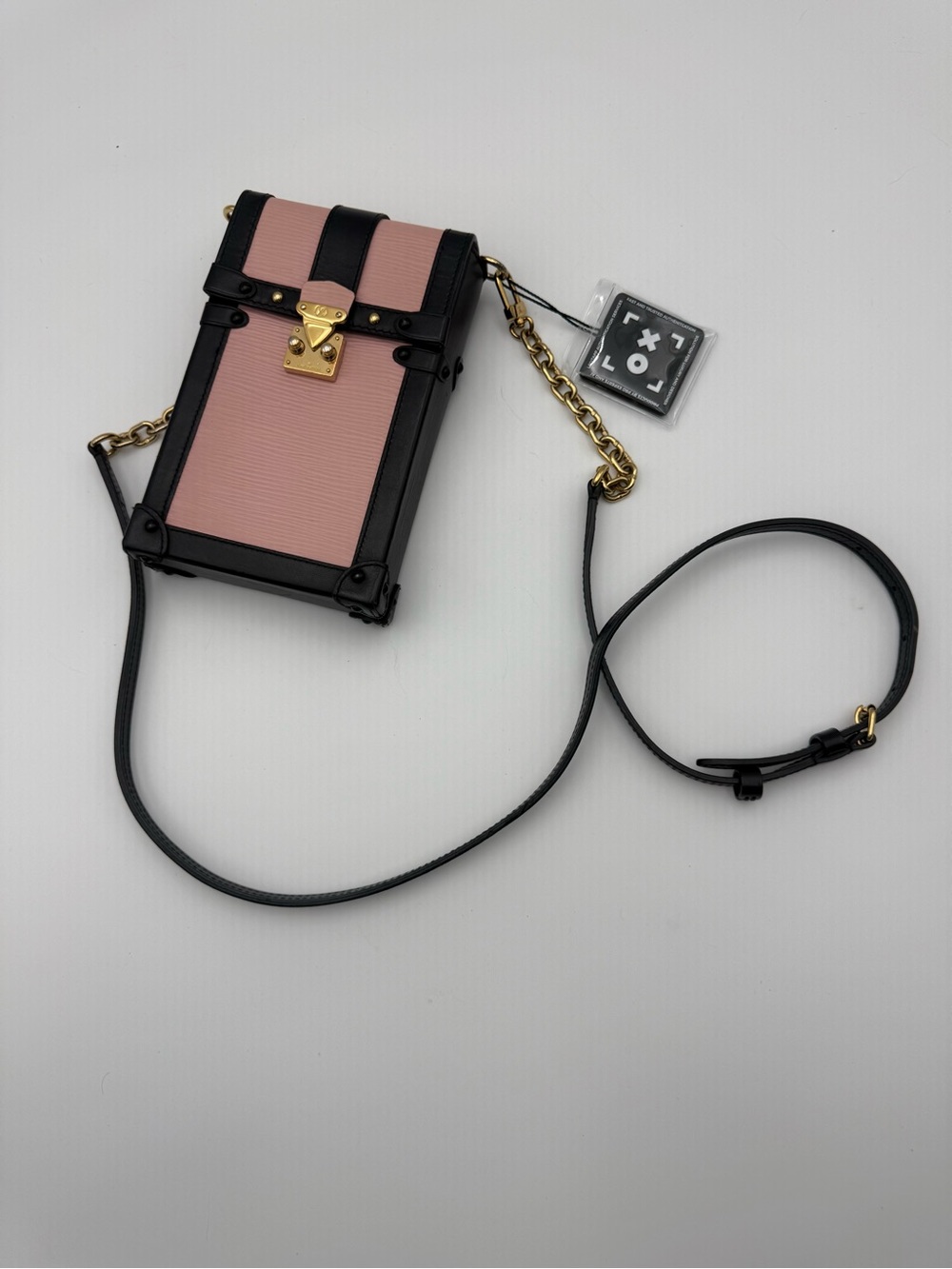 Louis Vuitton Rose Ballerine Epi Vertical Trunk Crossbody Bag